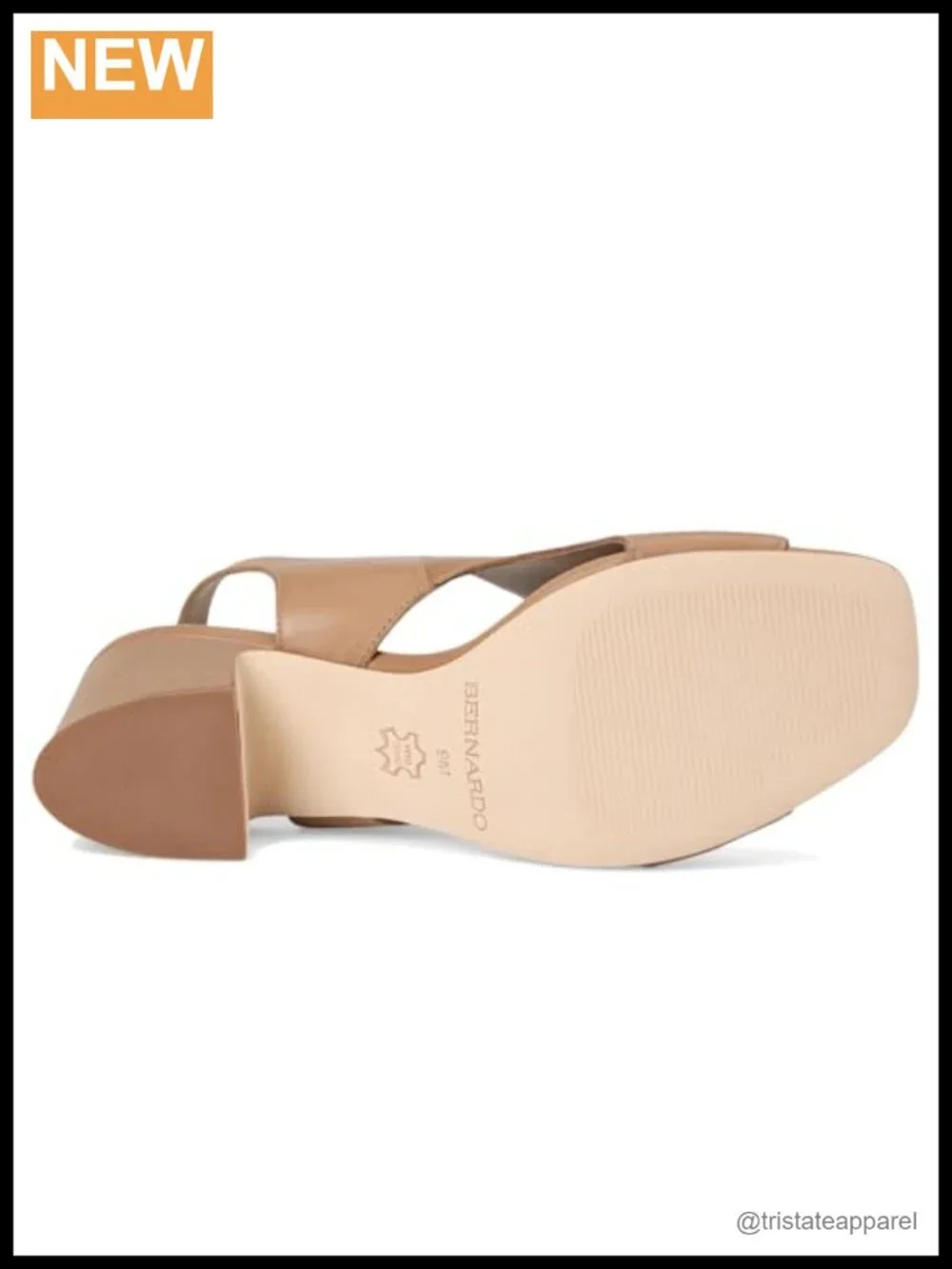 Bernardo Bedford Leather Platform Sandals Adjustable Backstrap Buckle